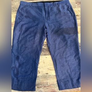 Banana republic linen Avery cropped pants